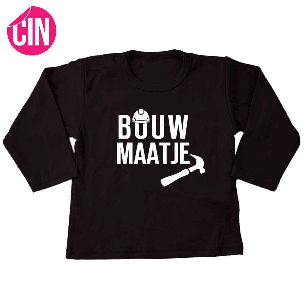 shirt bouw maatje lange mouw zwart cindysigns