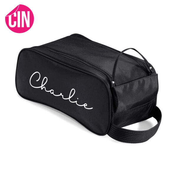 chique shoe bag schoenentas met naam Cindysigns