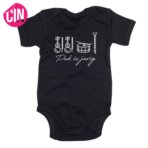romper korte mouw twee violen zwart cindysigns