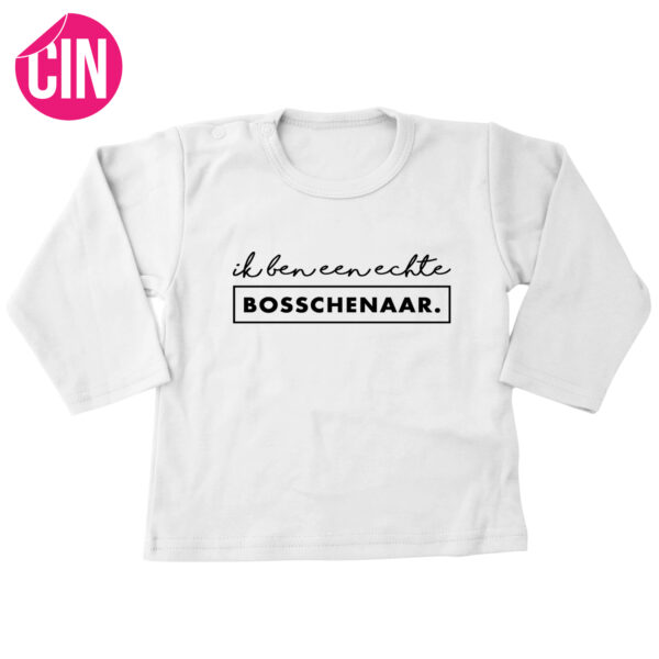 T-shirt bosschenaar lange mouwen wit