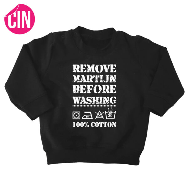 sweater remove baby zwart