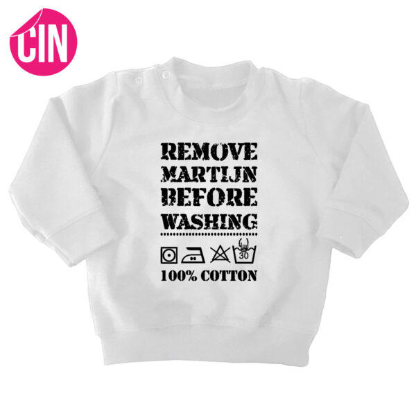 sweater remove baby wit