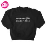 Sweater meneertje koekepeertje zwart