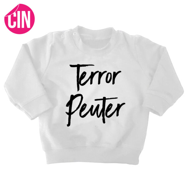 sweater terror peuter wit