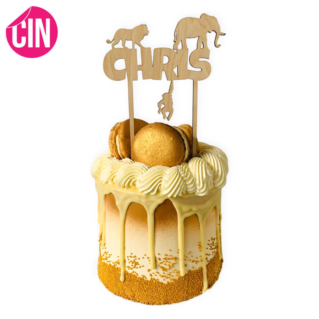 Jungle Taarttopper Caketopper Cindysigns