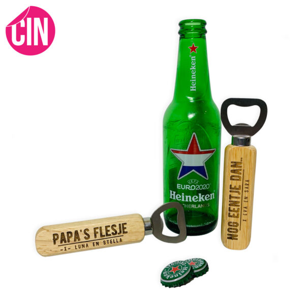 Bieropener flessenopener met naam Cindysigns