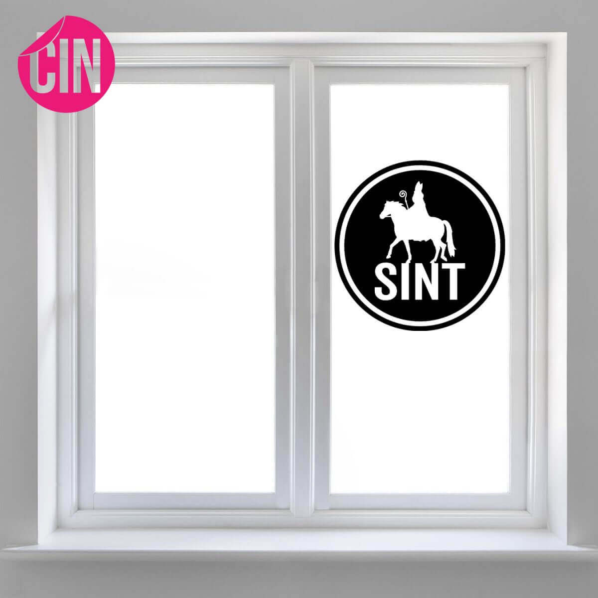 Raamsticker Sinterklaas "Sint" Cindysigns