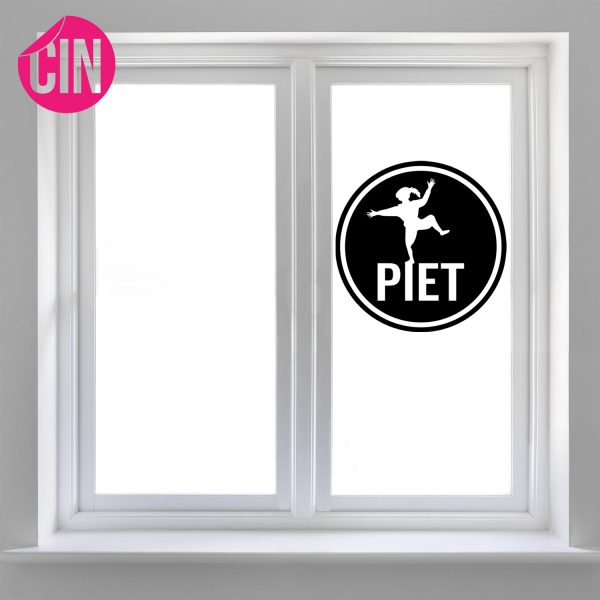 Raamsticker Sinterklaas "Piet" Cindysigns